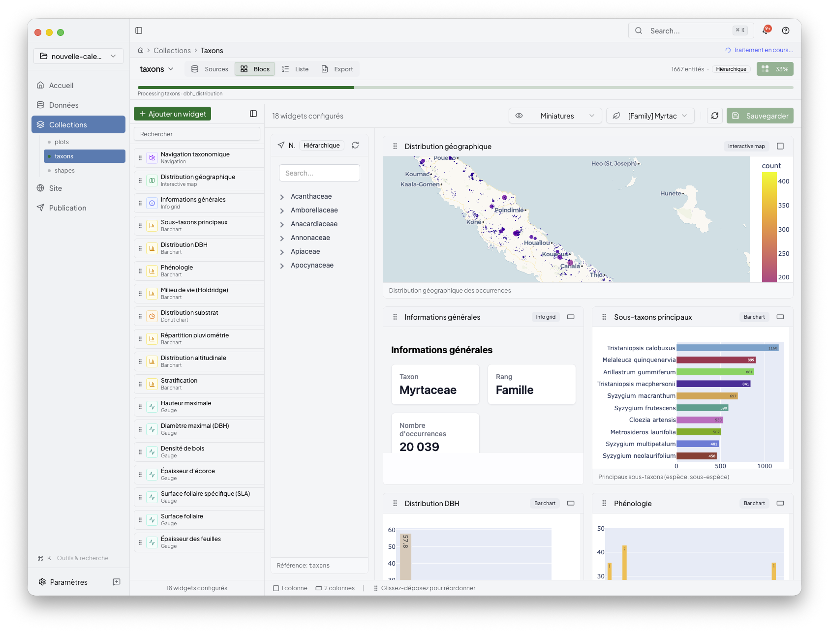 Collections processing